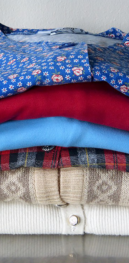 Maglie appena lavate e stirate